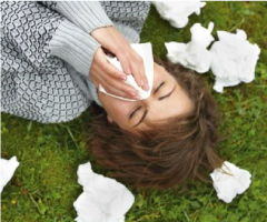 alergijski rinitis, izaziva iste simptome prehlade, kao što je curenje iz nosa, kihanje, kongestija i pritisak u prsima kšu
