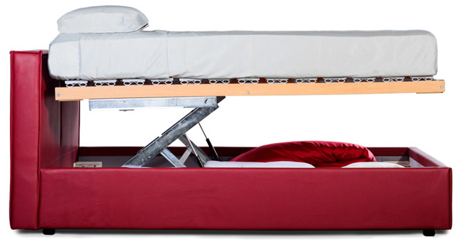 Cube – storage bed with vertical lift option