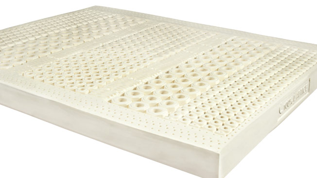Lastra nuda, prodotta a stampo unico, in lattice 100% del materasso AirPlus